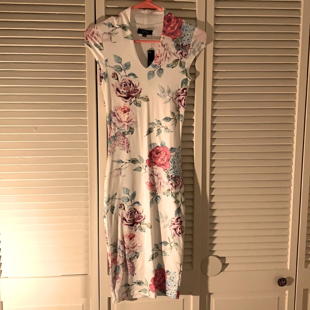 Skin tight floral dress